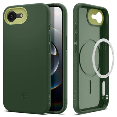 Afbeelding van Spigen Nano Pop MagFit iPhone 16E Hoes Groen
