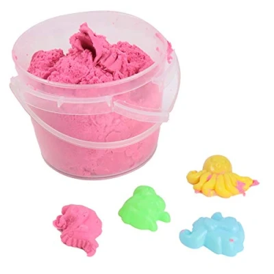 Afbeelding van MAINS D&#039;ARTISTE Katoenen Zandemmer Creatieve Hobby 037001Y Willekeurige Kleur 450 Gr Kinder Speelgoed Boetseren Magisch Zand Knutselactiviteiten Vanaf 5 jaar