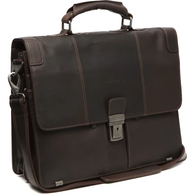 Afbeelding van The Chesterfield Brand Stuttgart Businesstas brown Laptoptas Aktetas