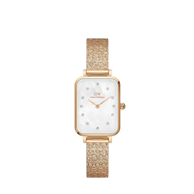 Afbeelding van Daniel Wellington Quadro Studio Lumine Horloge Rose goldcoloured, Maat: One Size, gold coloured
