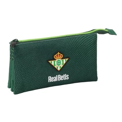 Afbeelding van Pennenetui met 3 vakken Real Betis Balompié Groen 22 x 12 cm