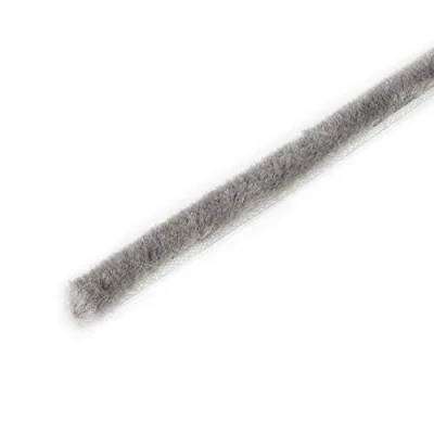 Afbeelding van Emuca Zelfklevende borstelstrip, hoogte 7 mm, rol van 10 m, Grijs
