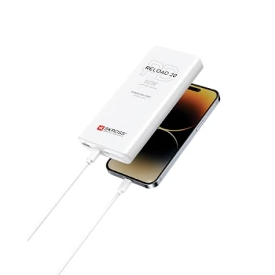 Afbeelding van SKROSS Reload 20 65 W PD Draagbare oplader Powerbank 20.000 mAh 3 USB poorten snel opladen en cm C kabel inbegrepen