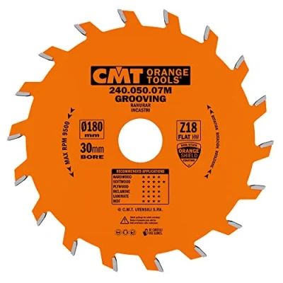 Afbeelding van CMT Orange Tools 240.050.07 M 5 x 30 tanden Voor rechte groefsnijder Cirkelzaagblad 180 18