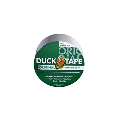 Afbeelding van Duck Tape originele plakband, wit, 50 mm x 25 m Het hoogvaste, waterdichte plakband bijv. reparatietape.