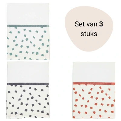 Afbeelding van Briljant Baby Set Laken Ledikant 100x150 Flocks 3st.