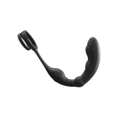 Afbeelding van Dorcel P Ring Perineum en Prostaat Vibrator Met Dubbele Cockring Zwart