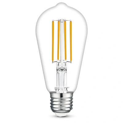 Afbeelding van Yphix E27 Led Filament Lamp Edison Atlas St64 8w 2700k Dimbaar LEDdirect.nl