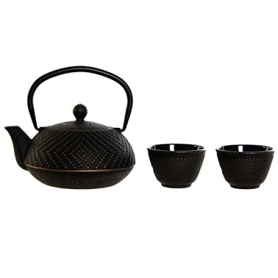 Afbeelding van Theepot Spel DKD Home Decor Rood Zwart (800 ml)