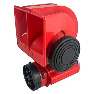 Afbeelding van QWORK® 12V 150db auto luchthoorn, compressor fanfare, super luide luchthoorn met elektrische claxon voor relais boten, vrachtwagens, auto&#039;s, motorfietsen