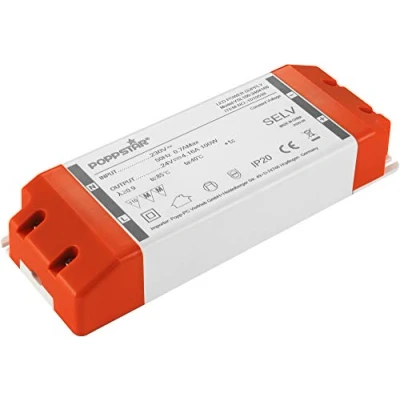 Afbeelding van Poppstar LED Trafo Transformator 230V AC / 24V DC 4,16A 100W