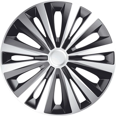 Afbeelding van J Tec 4 Delige Wieldoppenset Multi 13 inch zilver/zwart