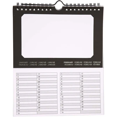 Afbeelding van Creotime Verjaardagskalender Blanco 19 X 23 Cm 5 Stuks