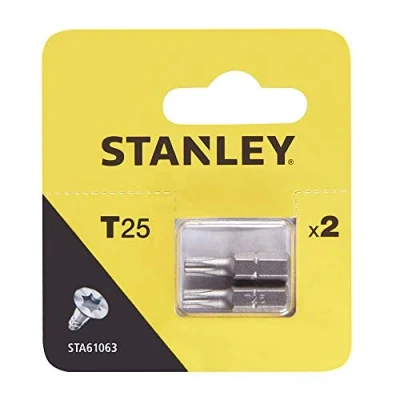 Afbeelding van Stanley Schroefbits Sta61063 xj 25mm T25 2 Stuks