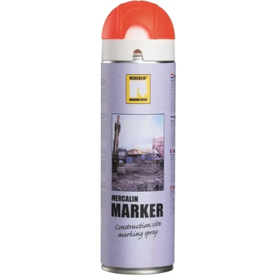 Afbeelding van Mercalin Marker fluoriserende verf spuitbus 500ml rood