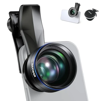 Afbeelding van Neewer 60 mm telelens met 17 draad telefoonlensclip en 67 filteradapterring, 2x vergroting compatibel iPhone Samsung, LS 41 PRO