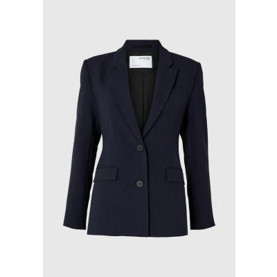 Afbeelding van SELECTED FEMME rechtvallende blazer donkerblauw
