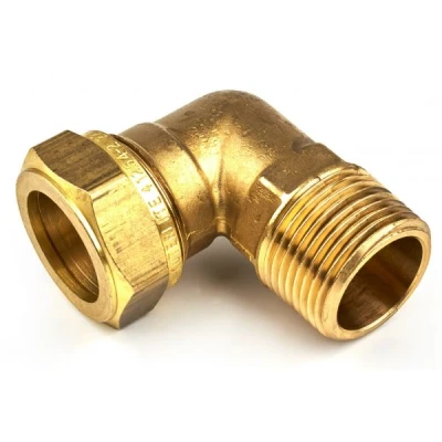 Afbeelding van Kuterlite knelkoppeling 1/2&quot; buitendraad x Ø15 knie. Artikelnr: 089323.3