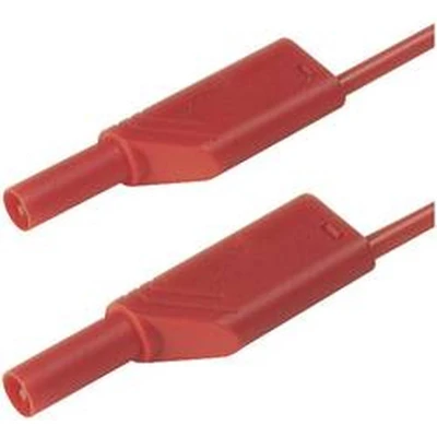 Afbeelding van SKS Hirschmann MLS SIL WS 50/1 Veiligheidsmeetsnoer [Banaanstekker 4 mm Banaanstekker mm] 0.50 m Rood 1 stuk(s)