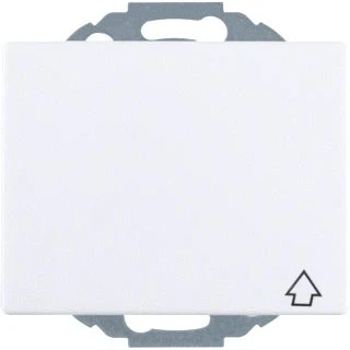 Afbeelding van Berker K.1 wandcontactdoos+ra klapdeksel 1 voudig kindv.wit