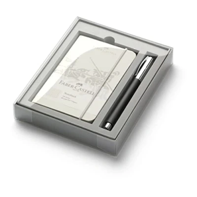 Afbeelding van Faber Castell 149624 Edelhars promo Set Ambition met notitieboek A6 en rollerball Black