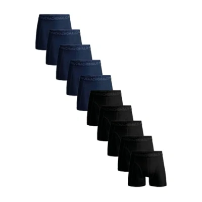 Afbeelding van MUCHACHOMALO Heren Boxers, Katoenen Effe Ondergoed, Multipack 10 Pack, Boxershorts Solid Klassieke Pasvorm, met Elastische Tailleband