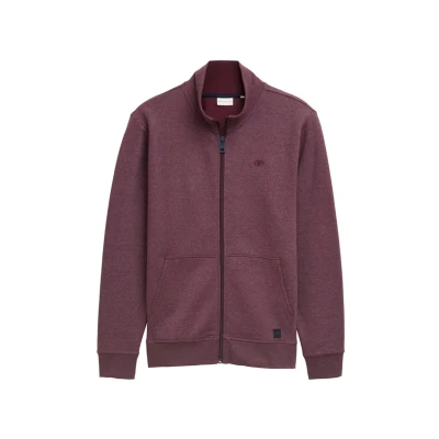 Afbeelding van TOM Tailor IN Optik Sweater met rits, Heren, Maat: XXL, Rot