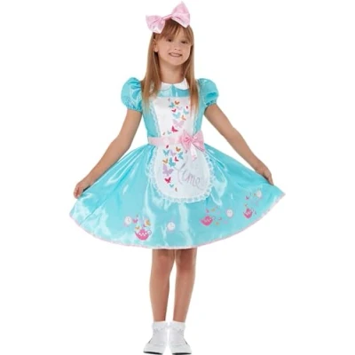 Afbeelding van Smiffy&#039;s Alice In Wonderland Kostuum Sprookjes Jurk Meisje Blauw Small Carnavalskleding Verkleedkleding