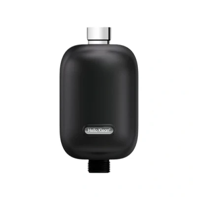 Afbeelding van Hello Klean Shower Filter Black Filtert metalen, chloor &amp; onzuiverheden Verbetert huid haar Snel eenvoudig te installeren voor in line elektrische douches