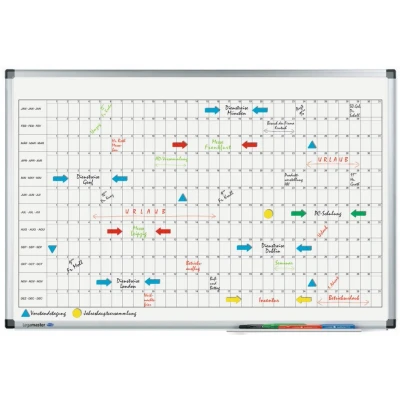 Afbeelding van Legamaster PREMIUM jaarplanner horizontaal 60x90cm