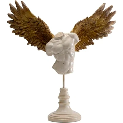 Afbeelding van Woonaccessoires man vleugels brons Kare Design
