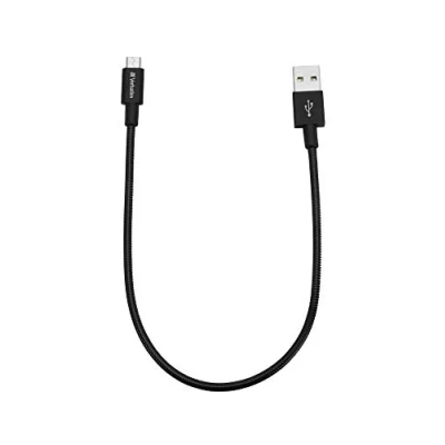 Afbeelding van Verbatim Micro B USB Cable Sync&amp;Charge 30cm Zwart