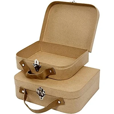 Afbeelding van Creotime Koffers, afm 22,5x18x6,5 cm, 2 assorti