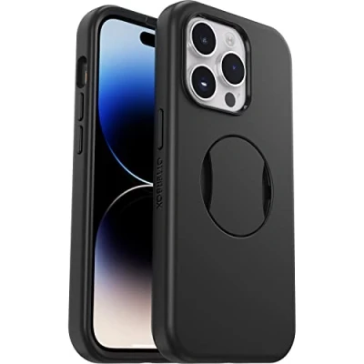 Afbeelding van Otterbox OtterGrip Symmetry Cover Apple iPhone 14 Pro Zwart MagSafe compatible, Stootbestendig