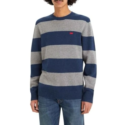 Afbeelding van Levi&#039;s Original HM Sweater Trui, Heren, Maat: Large, Calloway stripe sargasso sea
