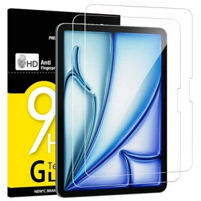 Afbeelding van NEW&#039;C 2 Stuks, Screen Protector voor iPad Air 11 inch M2 (2024), Modèle A2902 A2903 A2904, Gehard Glass Schermbeschermer Film 0.33 mm ultra transparant, resistent