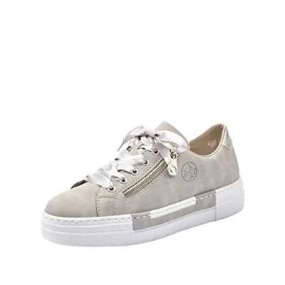 Afbeelding van Rieker Schuhe Dollaro Tullepu, Grey Cement Zilver 40, 36.5 EU
