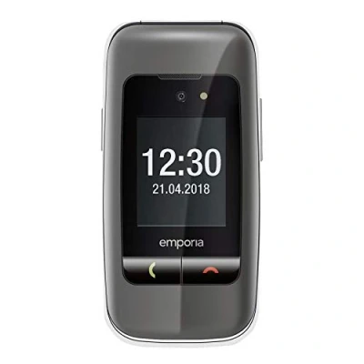 Afbeelding van Emporia V200 Senioren clamshell telefoon Met laadstation, SOS knop Zwart