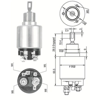 Afbeelding van Magneetschakelaar, startmotor MAGNETI MARELLI 940113050323