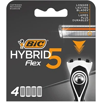 Afbeelding van BIC Flex 5 hybrid shaver cartridges bl 4 stuks