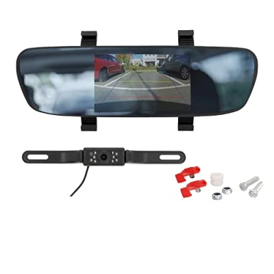 Afbeelding van AEG SR5 Spiegel achteruitrijcamera, auto parkeerhulp met draadloze overzichtelijke functie, 12 V, camera, groothoek