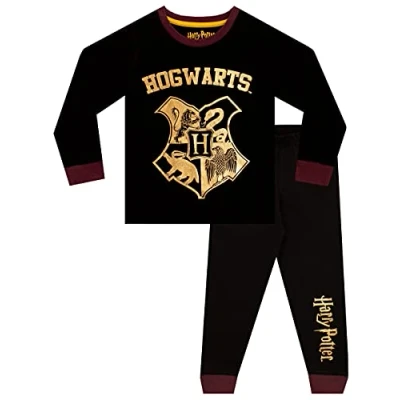 Afbeelding van Harry Potter Jongens Pyjama&#039;s Hogwarts Zwart 152