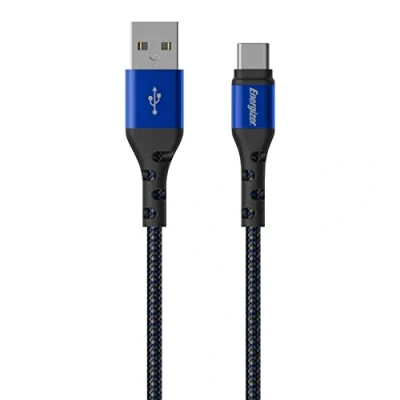 Afbeelding van Energizer C520CKBL USB naar C Gevlochten Nylon Kabel 2m (Blauw)