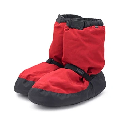 Afbeelding van BLOCH Warm up bootie dansschoen voor dames, polyester/nylon bovenmateriaal met klittenband, buitengewone warmte, pvc buitenzool, hoge duurzaamheid, superieure pasvorm, flexibiliteit, Rood, X Large