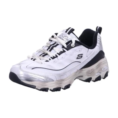 Afbeelding van Skechers D&#039;LITES Sneakers laag black/multicoloured, Dames, Maat: 41, Black/multi coloured Leer en imitatieleer