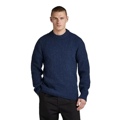 Afbeelding van G Star Raw Regular FIT Trui, Heren, Maat: Small, Blauw