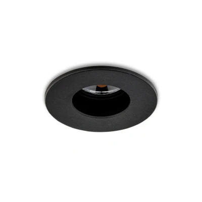 Afbeelding van Inbouwspot LED 3W, Zwart, Rond, Ø41mm, Dimbaar, Warm Wit, 12V