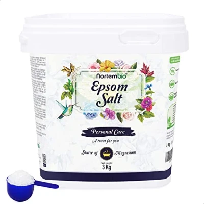 Afbeelding van Nortembio Epsom Badzout 3 Kg. Geconcentreerde bron van Magnesium. 100% Zuiver. en Persoonlijke Verzorging. Beschikbaar E Book.