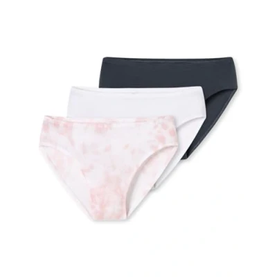 Afbeelding van Schiesser 3PACK Slip voor kinderen, Maat: 140, Graphit weiss rosa