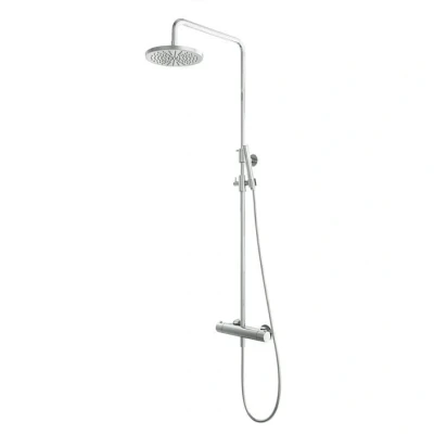 Afbeelding van Hotbath Thermostatische Stortdoucheset Geborsteld Messing PVD SDS11BBP